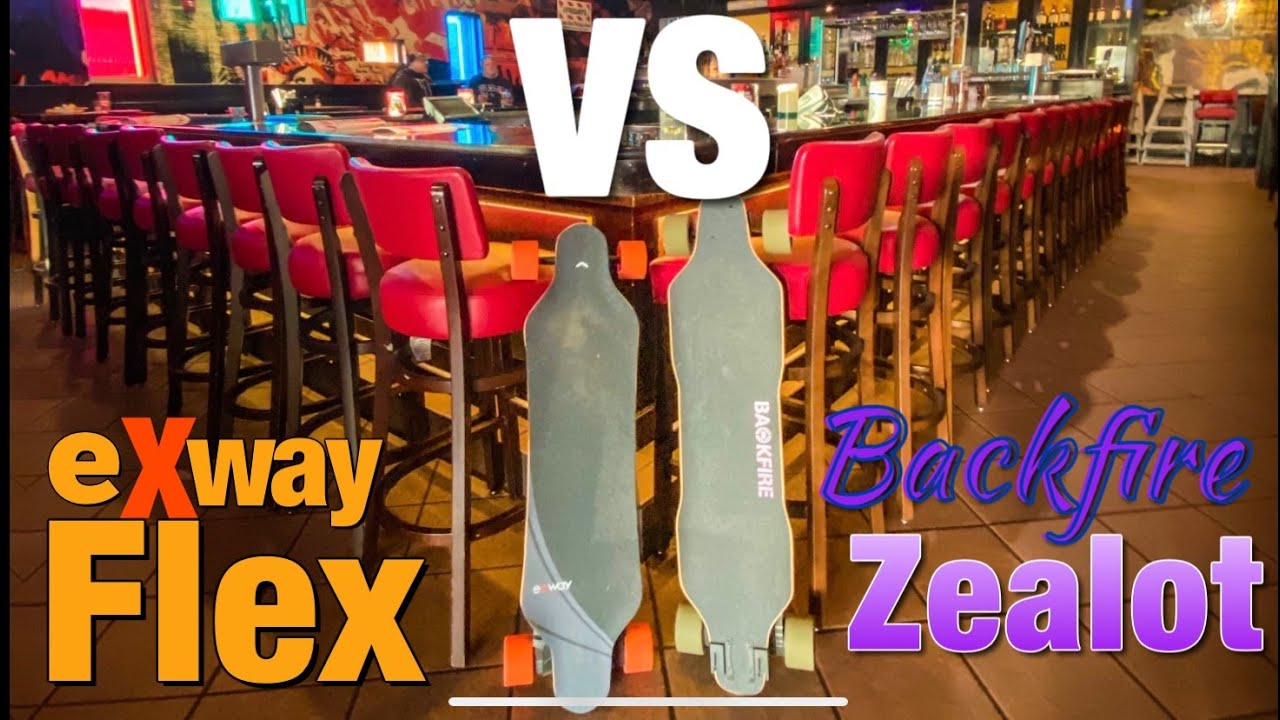 Exway Flex VS Backfire Zealot review race & range & GIVEAWAY