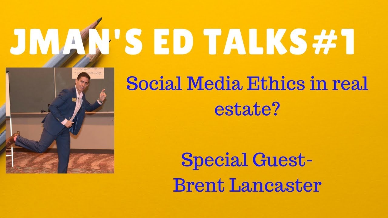 JMan's Ed Talks #1-Social Media Ethics with Brent Lancaster and Jeremias JMan Maneiro
