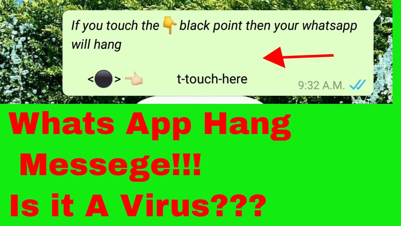 The Truth Behind Whats App Hang Message !!!