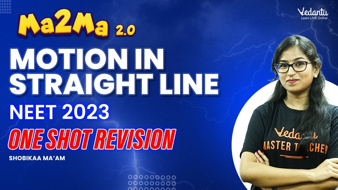 Motion in Straight line #class11 Oneshot #neet 2023 | Ma2Ma2.0 |  Shobika Ma'am | #tamilneet
