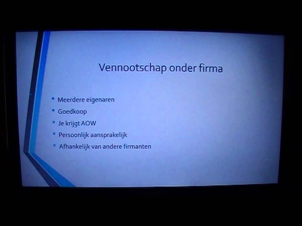 De verschillende ondernemingsvormen