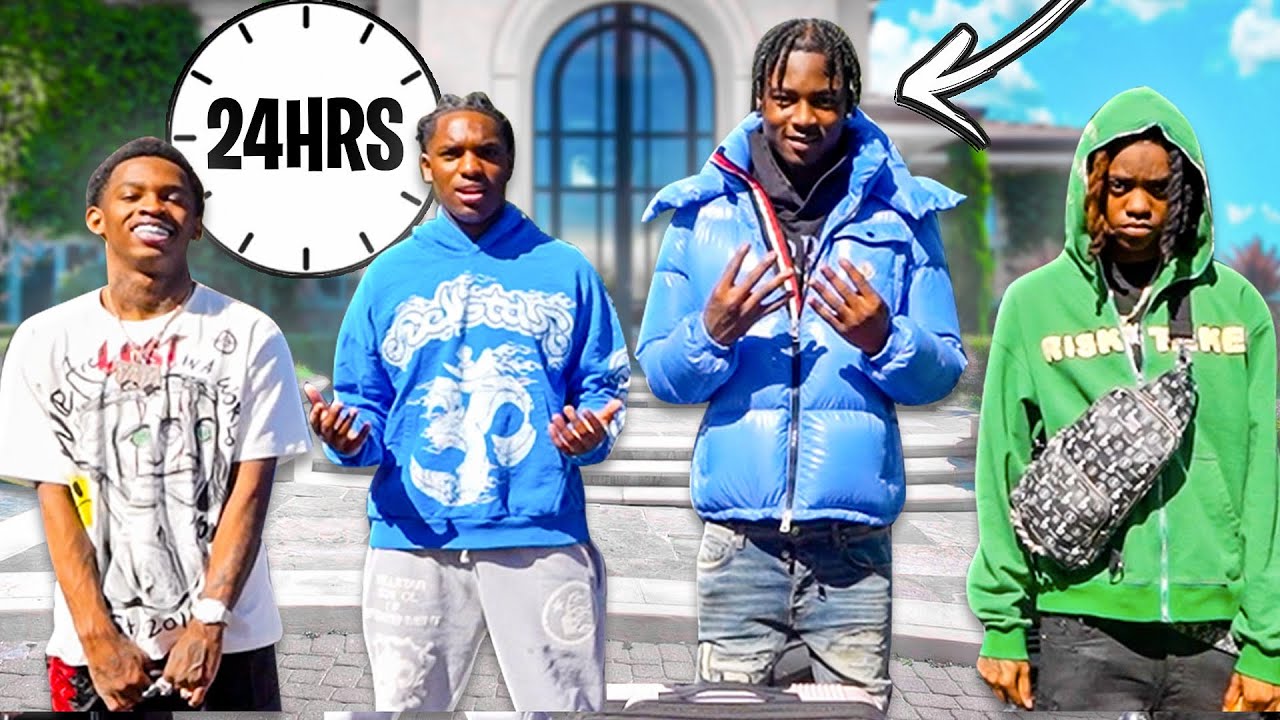 Living With (41) Kyle Richh X Jenn Carter X Tata For 24 Hours!