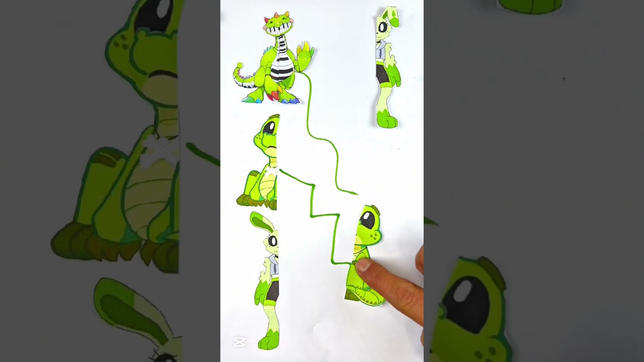 Painosaurus poppy playtime line connect puzzle game #art #youtubeshorts