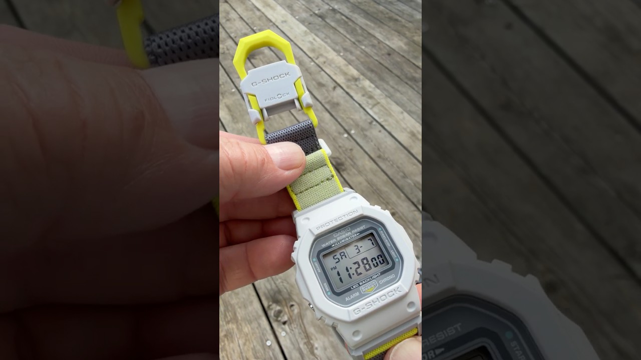 New G-SHOCK FIDLOCK Magnetverschluss! DW-5600MNC-7A8 New Cloth Band #gshock #watchdavid #dw5600