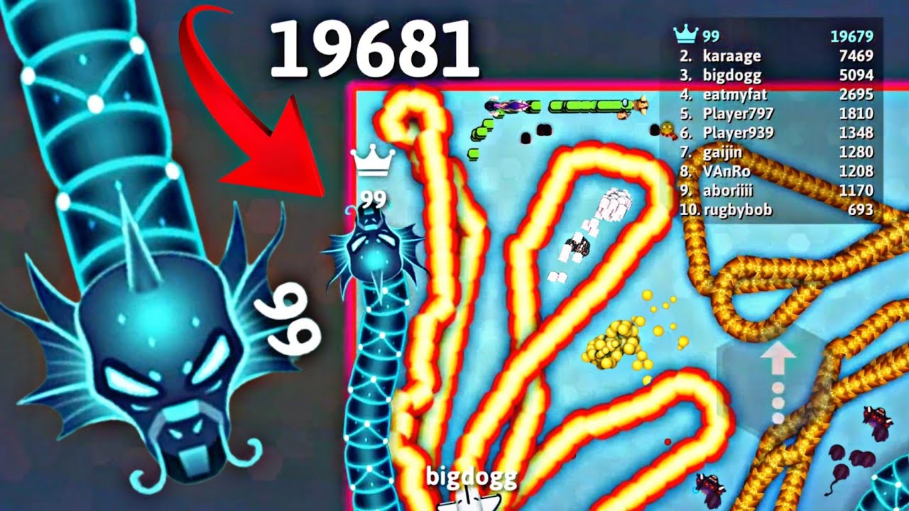 OMG Impossible! survive gameplay on Epic snake io🐍 game.