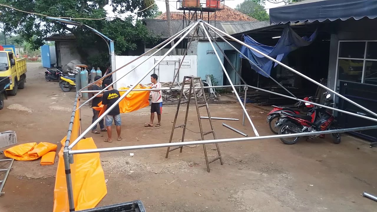 Pemasangan Tenda Gazebo 5x5 Jaya Abadi Tenda Tangerang