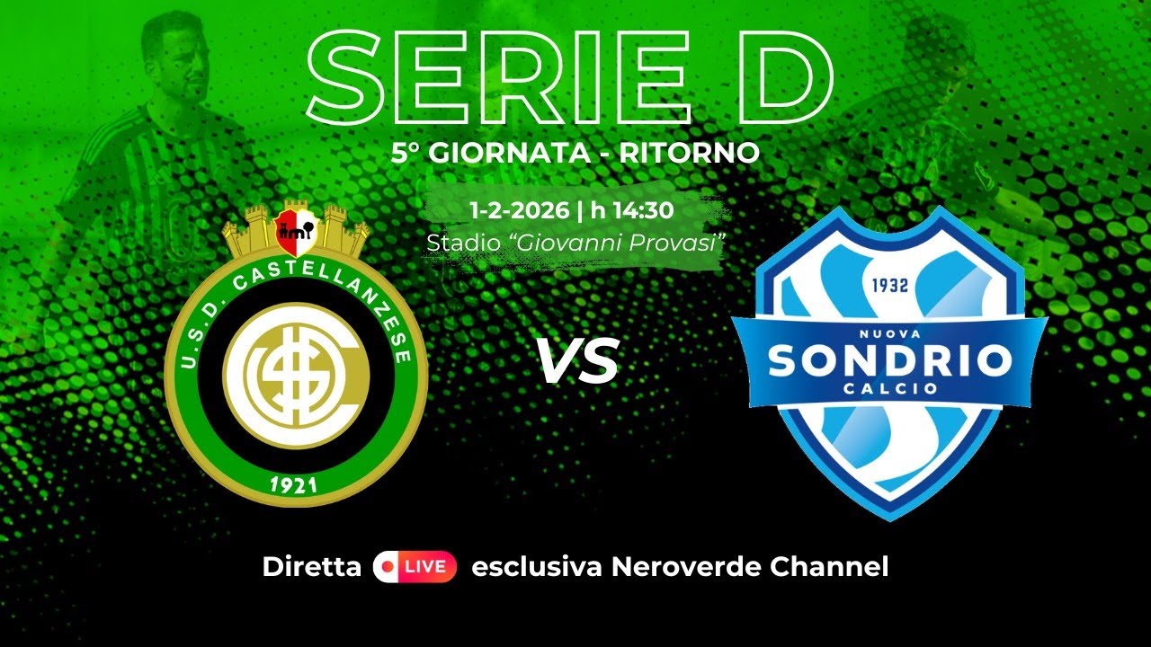 LIVE | Castellanzese - Nuova Sondrio  |  22ª Giornata  |  Stagione 2025/2026