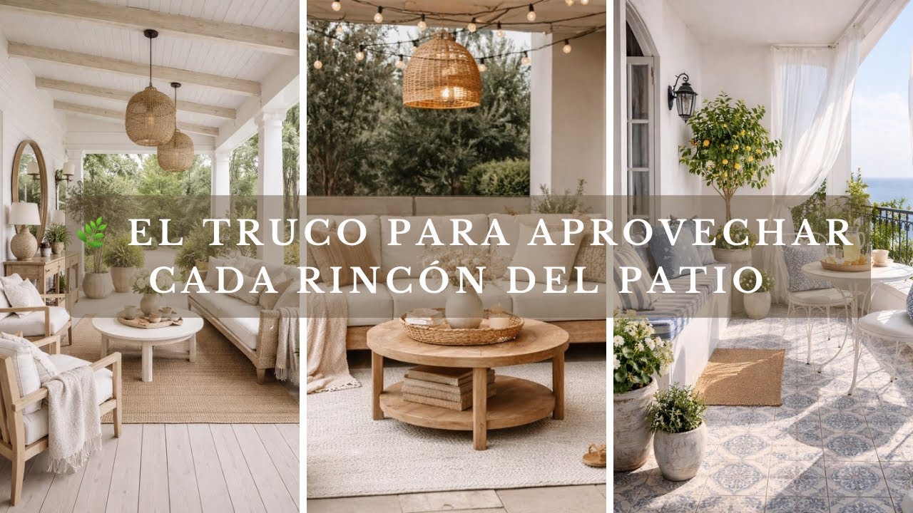 Así Convertí mi Patio Pequeño en el Lugar Favorito 🌿 El Truco para Aprovechar Cada Rincón del Patio