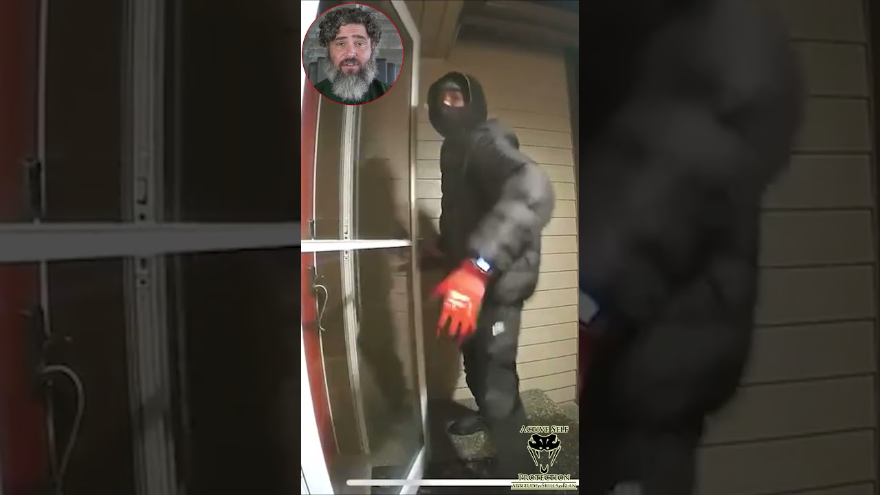 Follow Home Armed Home Invader Defeated By A Split Second! #shorts