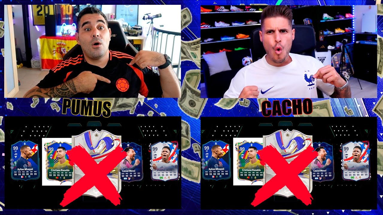 BRUTAL FUT DRAFT MILLONARIO EUROCOPA VS COPA AMERICA Y DESCARTANDO ICONOS !!! VS CACHO
