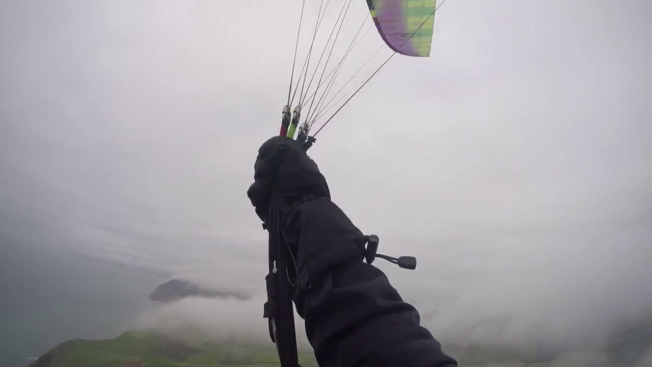Paragliding flying clouds :D