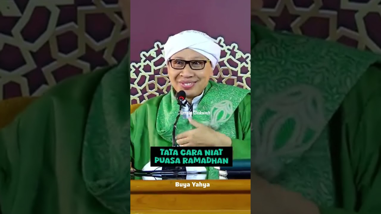 Buya Yahya. Selamat menjalankan ibadah puasa 1447H