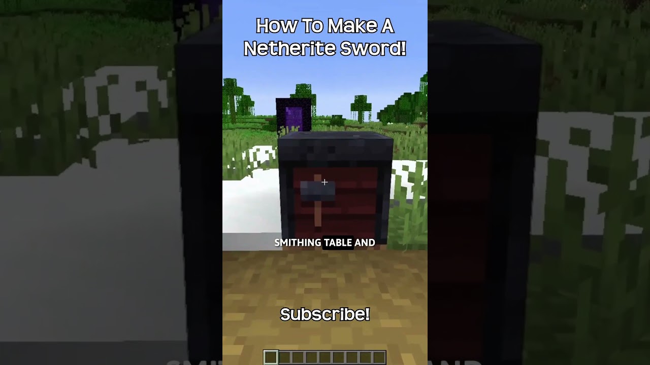 How To Make A Netherite Sword In Minecraft!