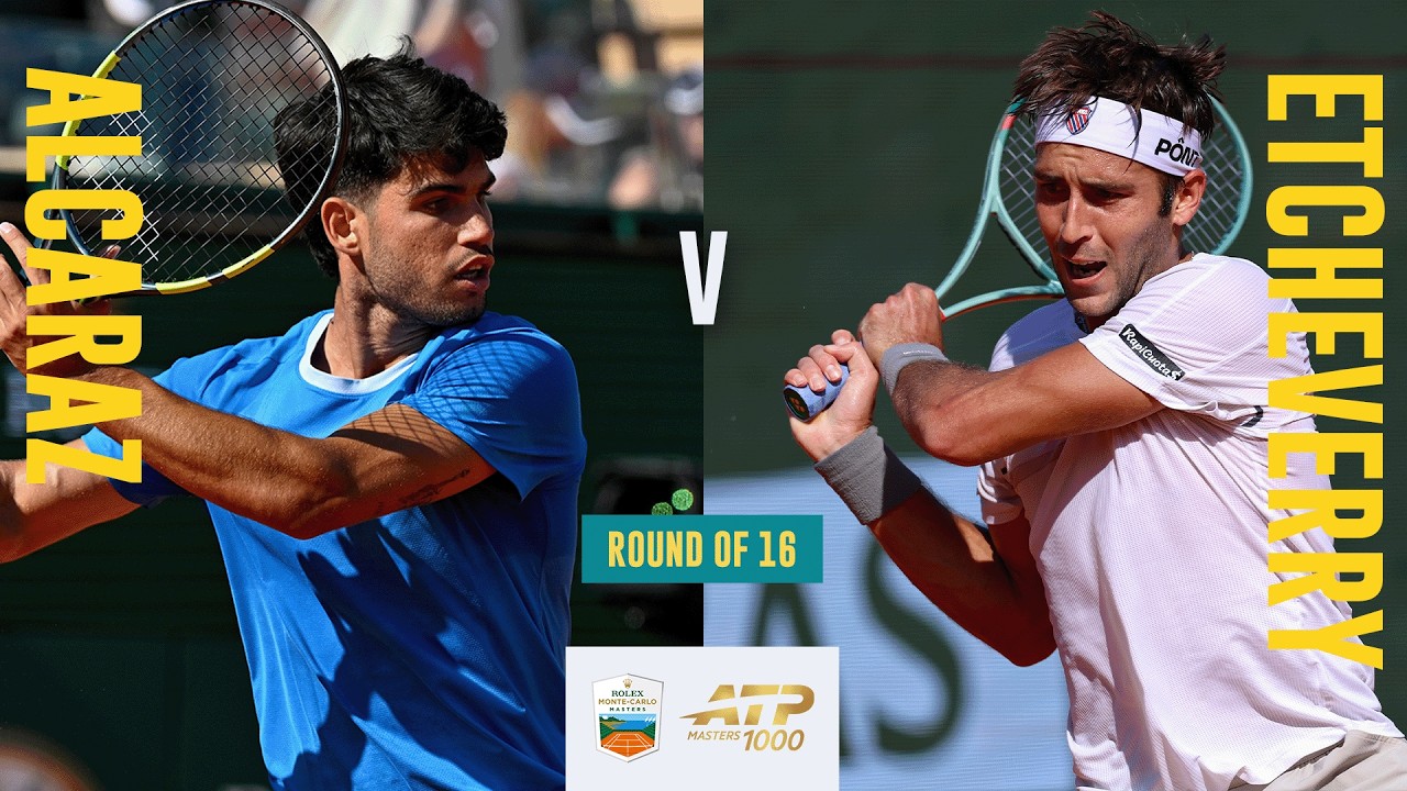 Carlos Alcaraz vs Tomas Etcheverry Highlights | Rolex Monte-Carlo Masters 2026