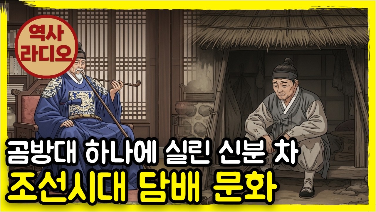 [역사라디오] 곰방대 하나에 실린 신분 차이, 조선시대 담배 문화  | 역사 다큐멘터리