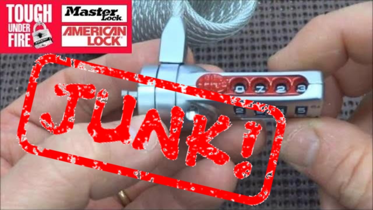 (192) Master Lock SafeSpace Computer Lock (JUNK!)
