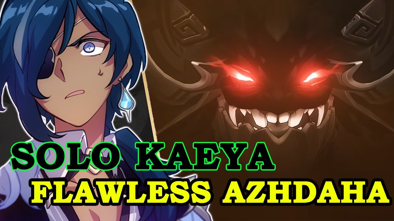 [NO DAMAGE] AZHDAHA (Hydro/Electro) SOLO - C1 Kaeya - Flawless - No Shield - Part 1 - Genshin Impact