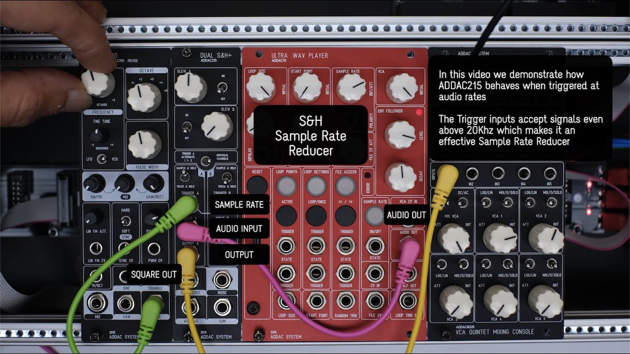 ADDAC215 Dual S&H+ Sample Rate Reducer
