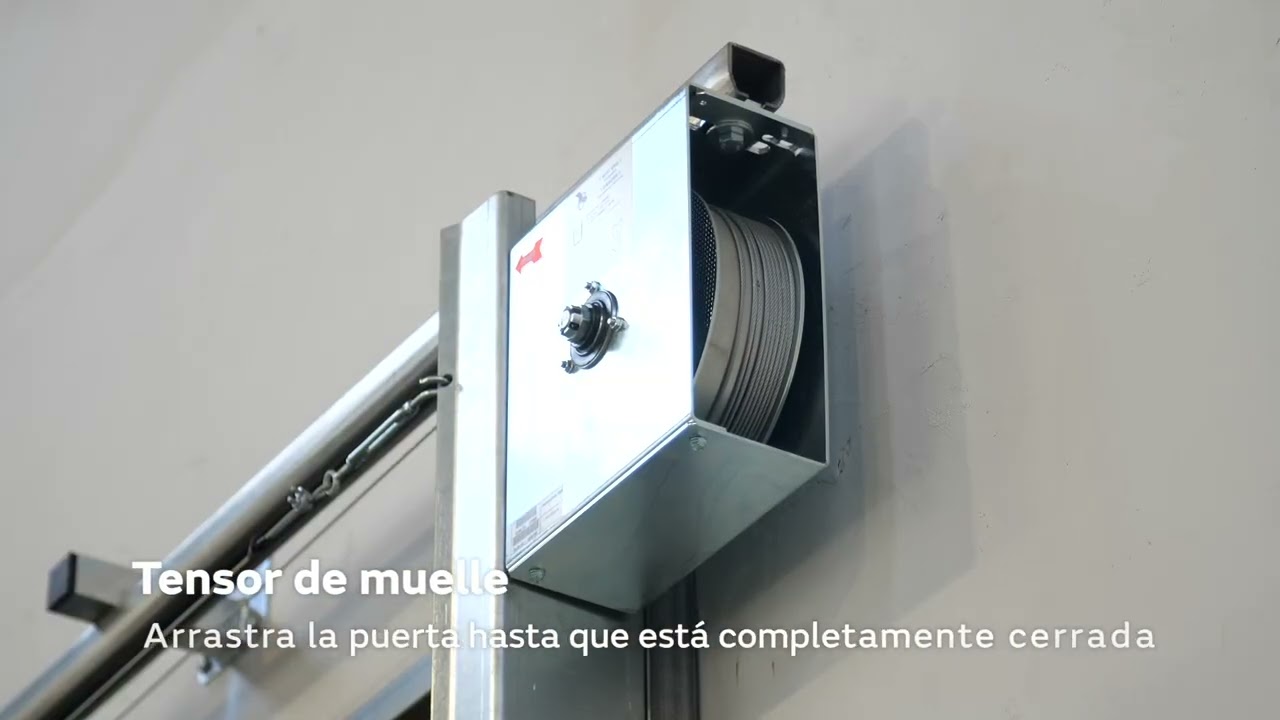 Puerta corredera industrial cortafuego