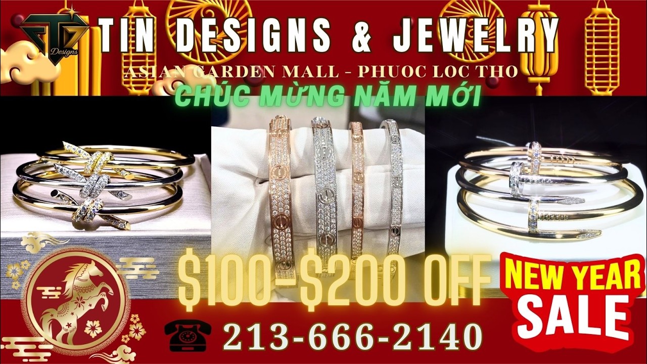 TIN JEWELRY & DESIGNS | 2-19-2026 | NEW YEAR SALE $100-$200 OFF | #tindesigns #welivecali