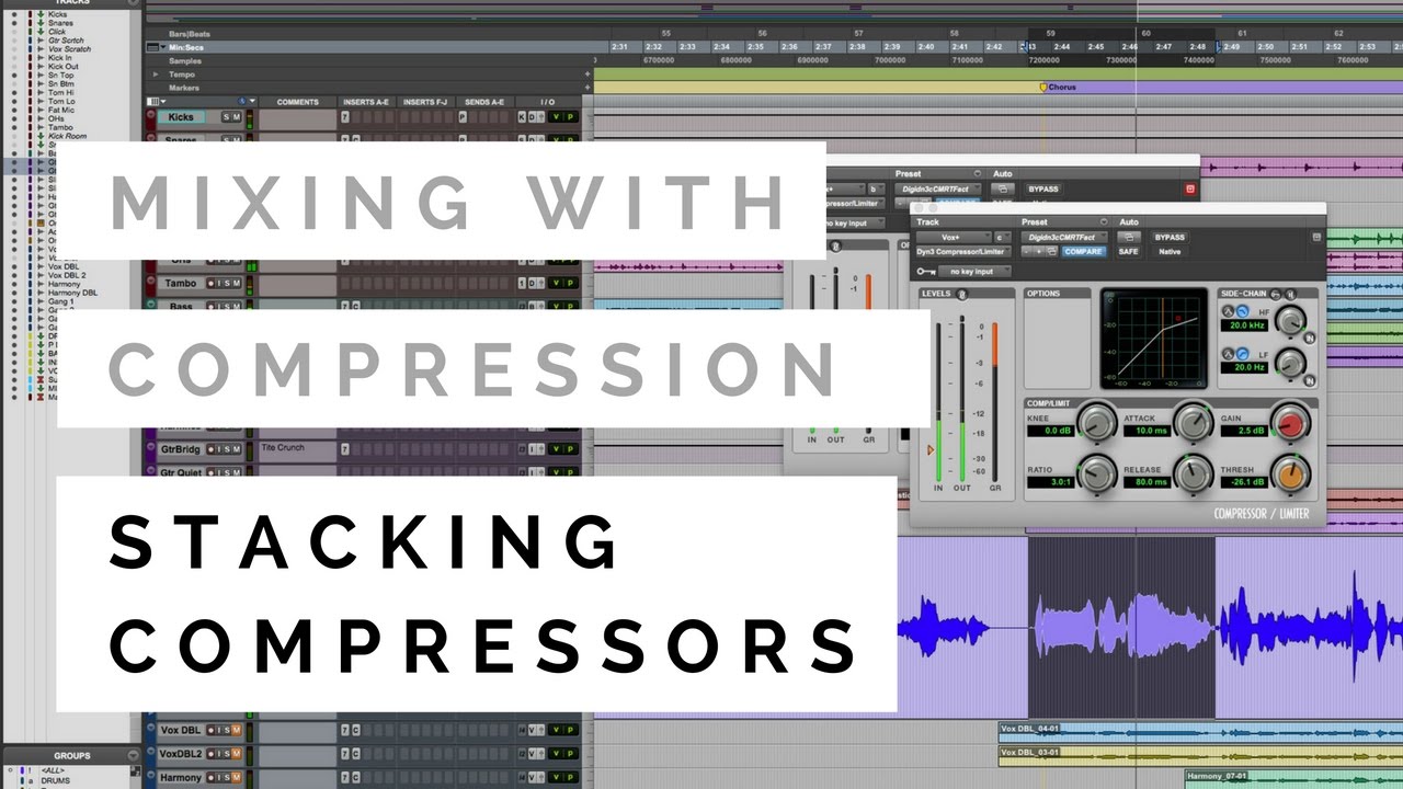 Mixing With Compression - Stacking Compressors - TheRecordingRevolution.com