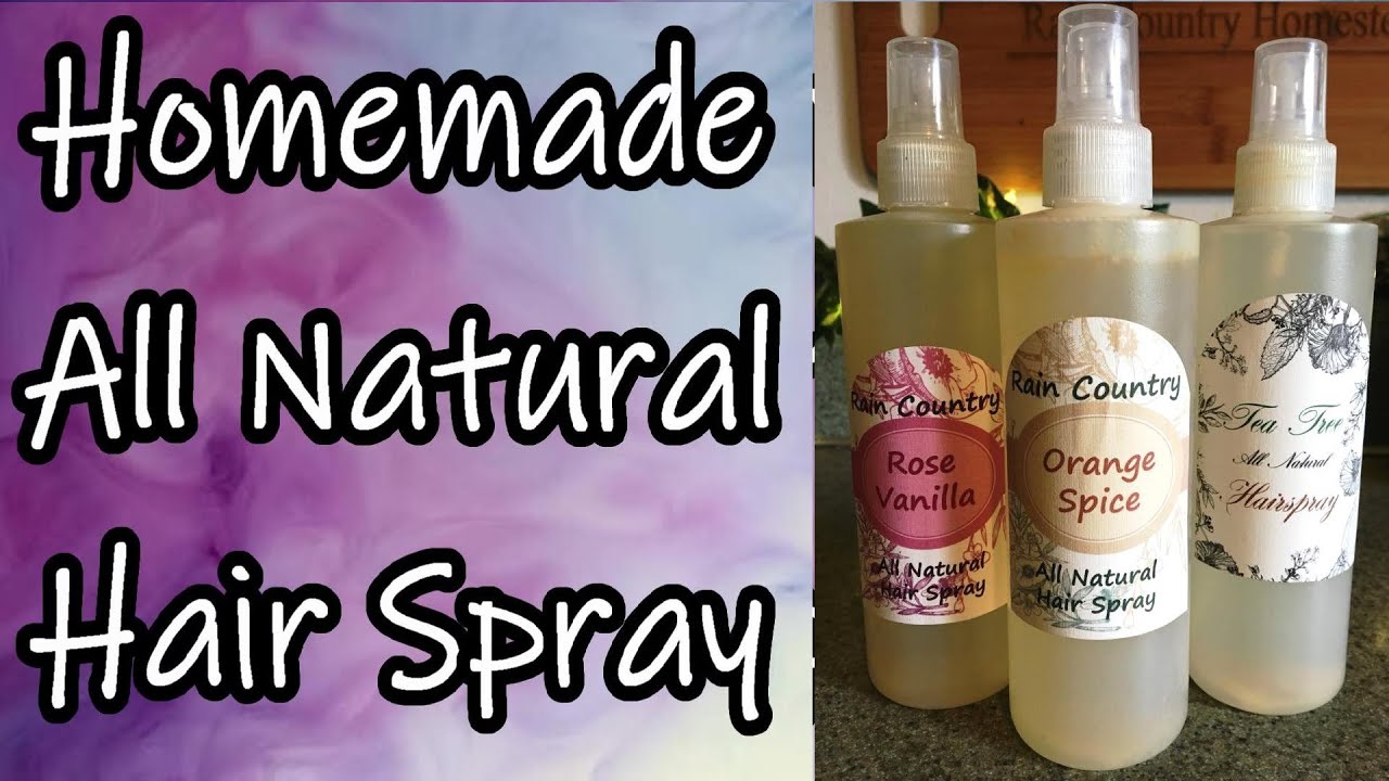How to Make All Natural Hair Spray