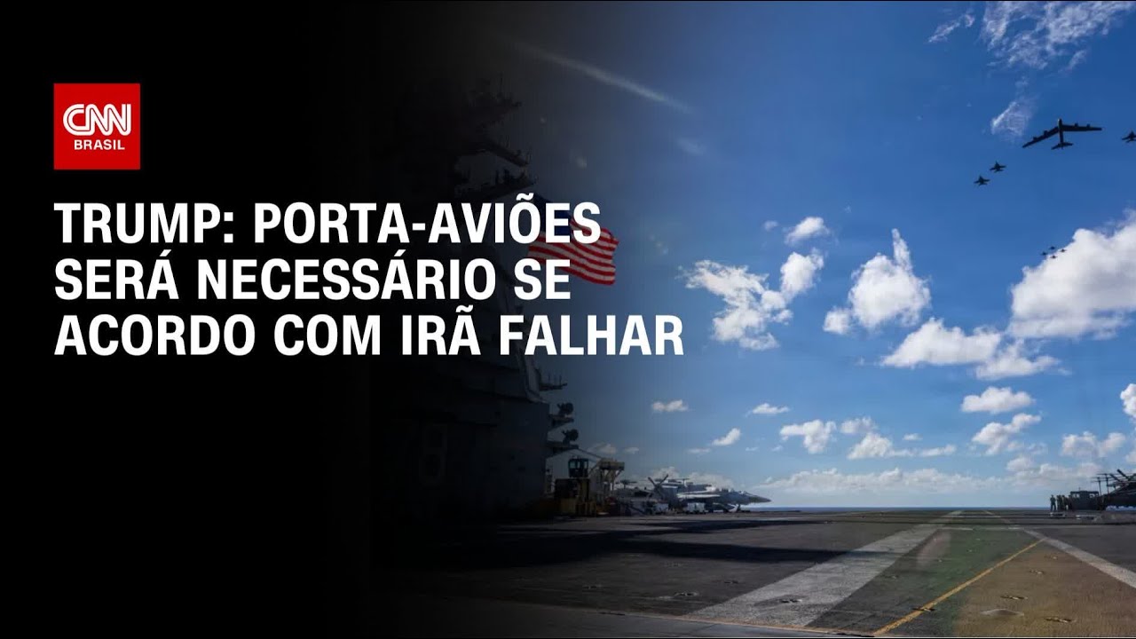 Trump diz que porta-aviões será necessário no Irã se diplomacia falhar | CNN 360º