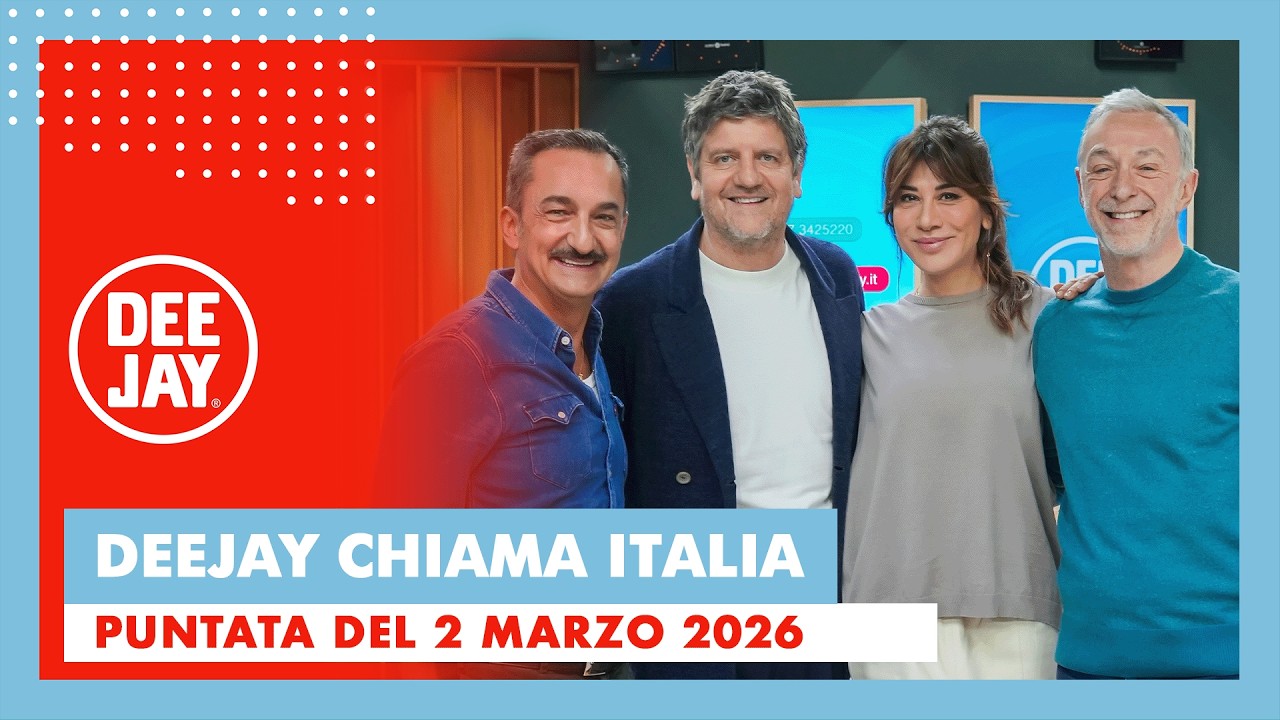 Deejay Chiama Italia - Puntata del 2 marzo 2026 / Ospiti Virginia Raffaele e Fabio De Luigi