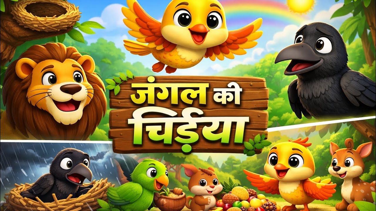जंगल की नन्ही चिड़िया हिम्मत और मेहनत की प्यारी कहानीThe Little Bird of the Jungle A Story  