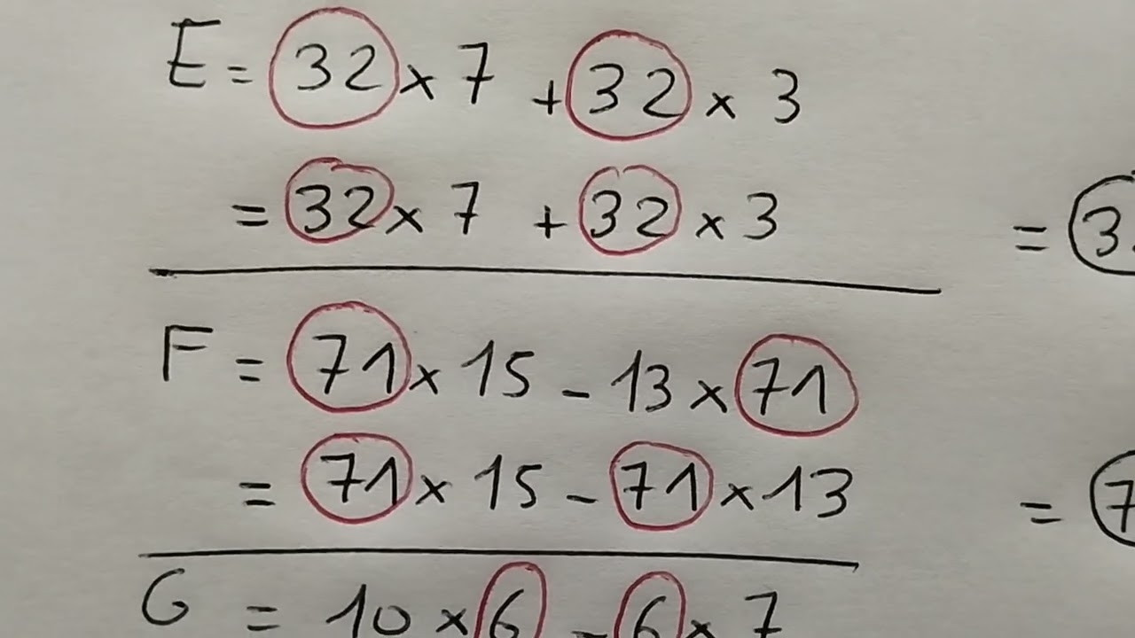Comment factoriser des expressions mathématiques ? (niveau : débutant)