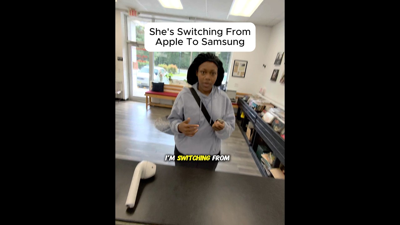 ОНА ПЕРЕХОДИТ С APPLE НА SAMSUNG!!! #смартфон #решениепроблем #автомобиль #ремонтполомки #починит...