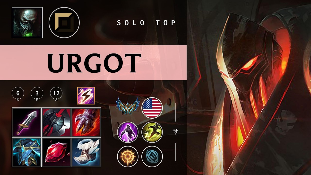 Urgot Top vs Azir - NA Challenger Patch 26.03