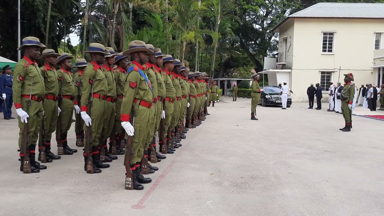 SHUHUDIA PAREDI MARIDADI  KWA ASKARI WA FFU ILIYOSHEHENI VIONJO MBELE YA RAISI MWINYI ZANZIBAR