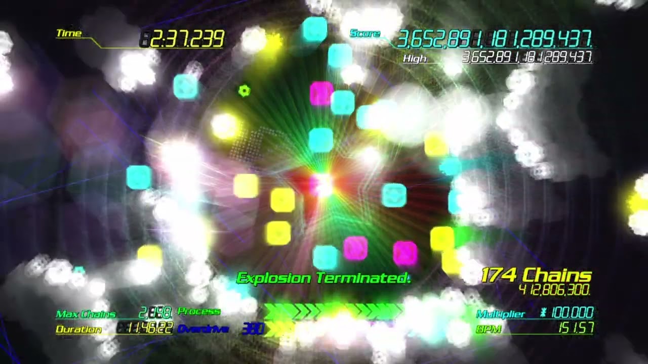 E4 (Every Extend Extra Extreme) The Game Unlimited Stage 2: 3,712,050,835,414,697 (WR)