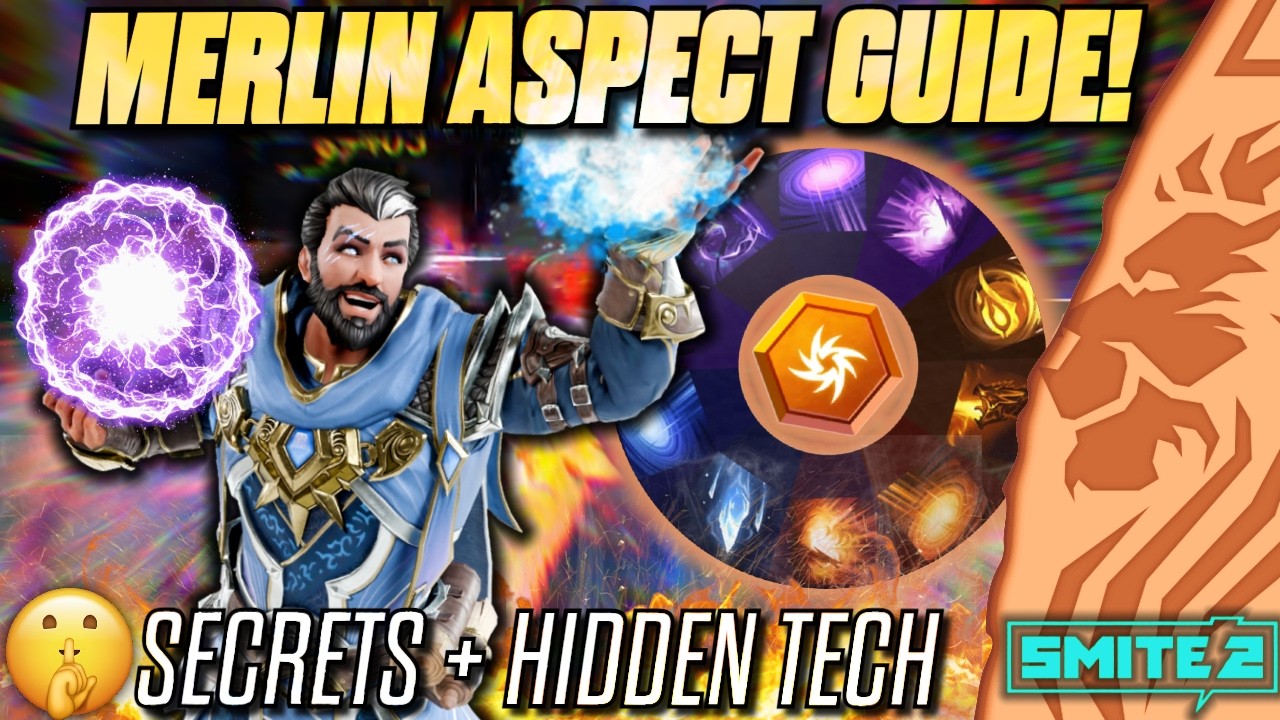 SMITE 2 MERLIN ASPECT GUIDE! Secrets + Hidden Tech! 🤫