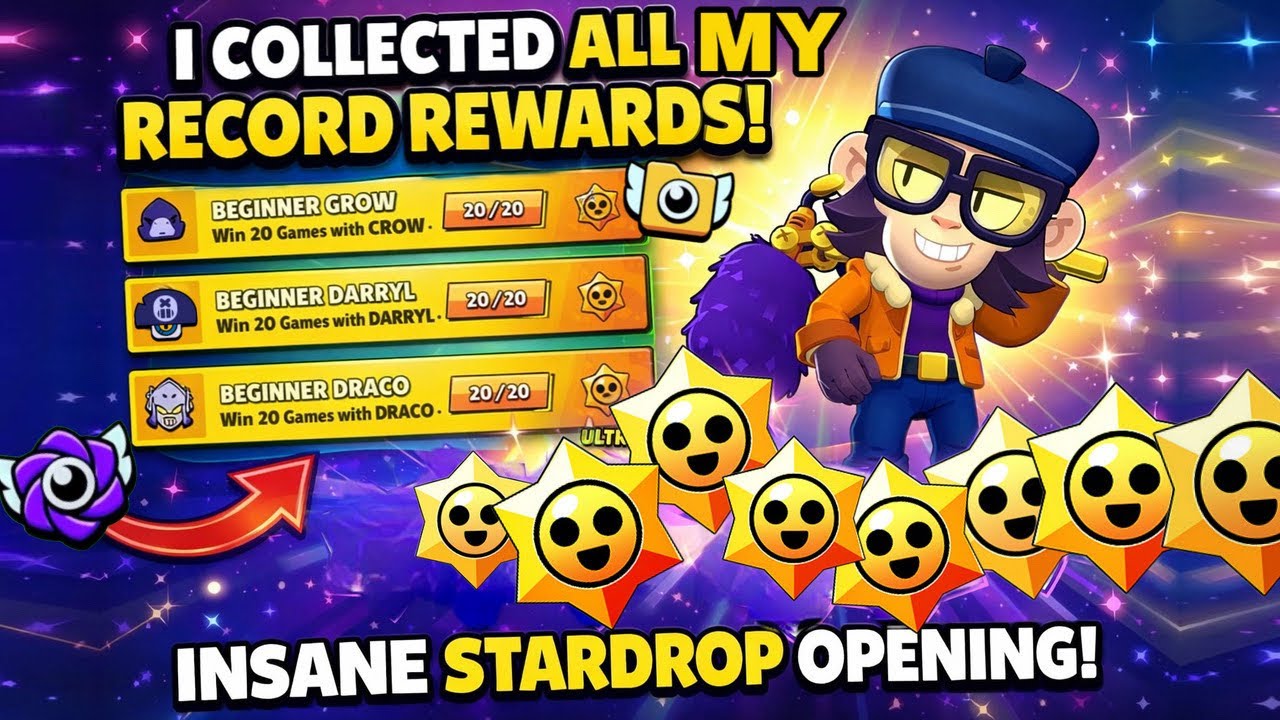 I LOGGED BACK into my BrawlStars account after 365 days & collected all my Records | MASSIVE OPENING