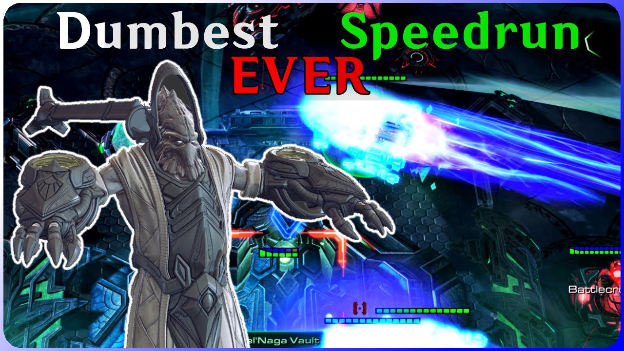 The Dumbest StarCraft 2 Speedrun. (Wings of Liberty)