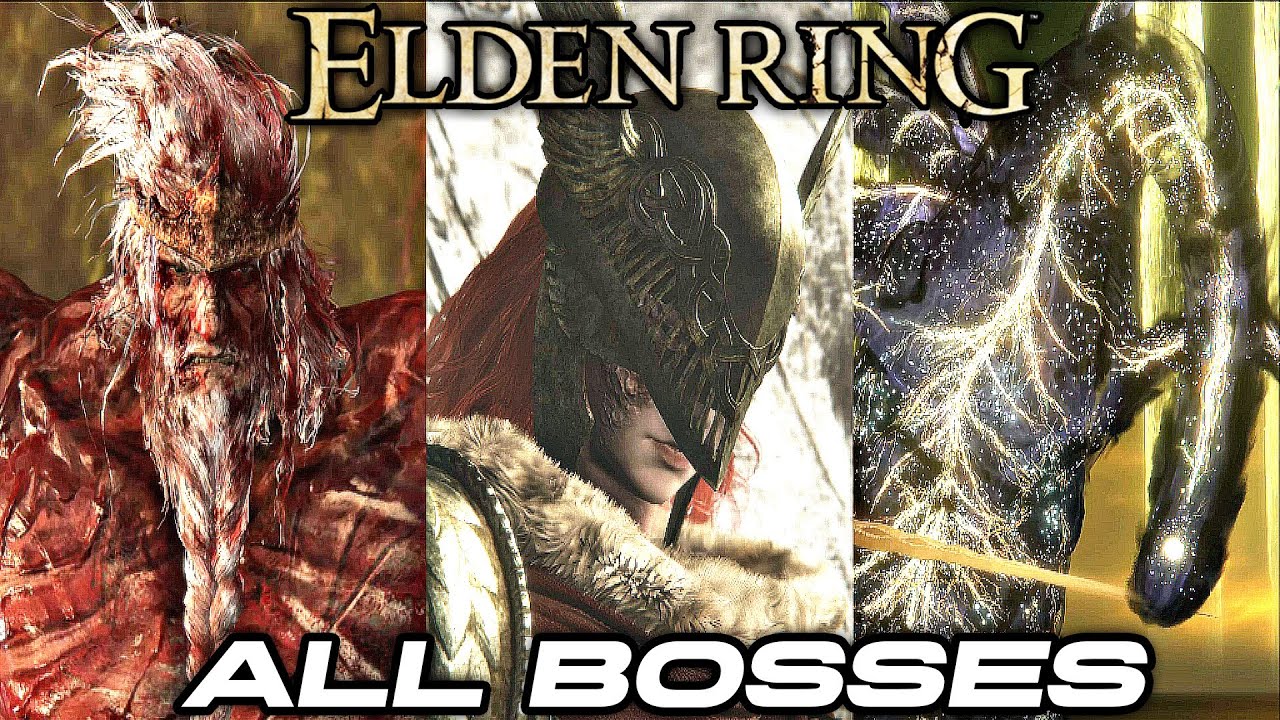 Elden Ring - All Bosses / Boss Fights (4K 60FPS)