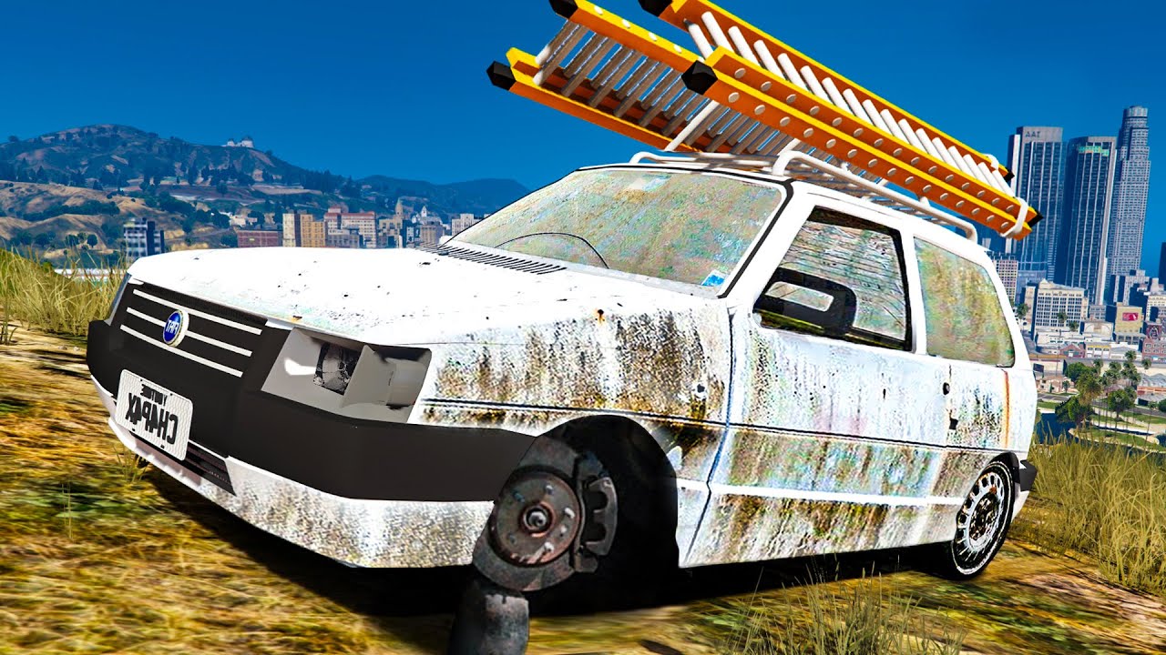 ENCONTREI UM FIAT UNO ABANDONADO NO GTA 5 BRASILEIRO!! (Restaurando Clássicos)