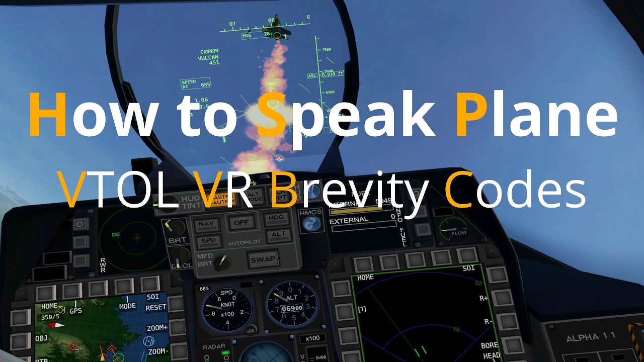 How to Speak Plane - VTOL VR Brevity Codes