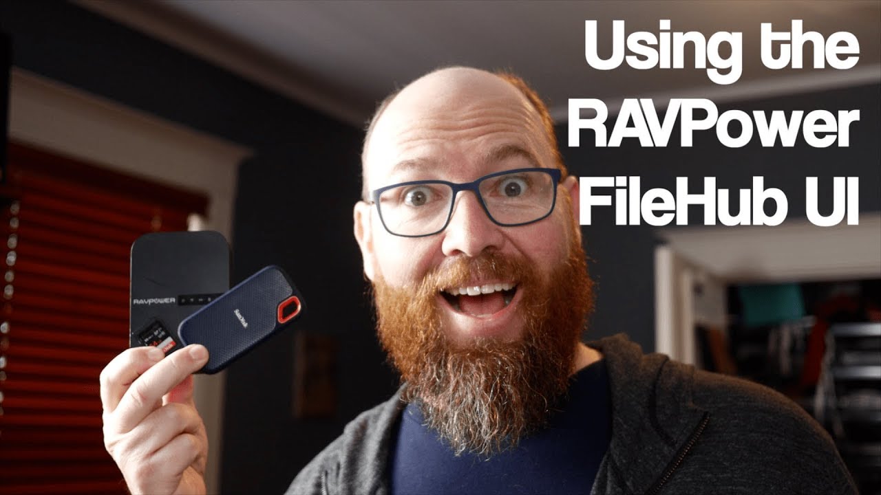 Using the RAVPower FileHub UI to work with files