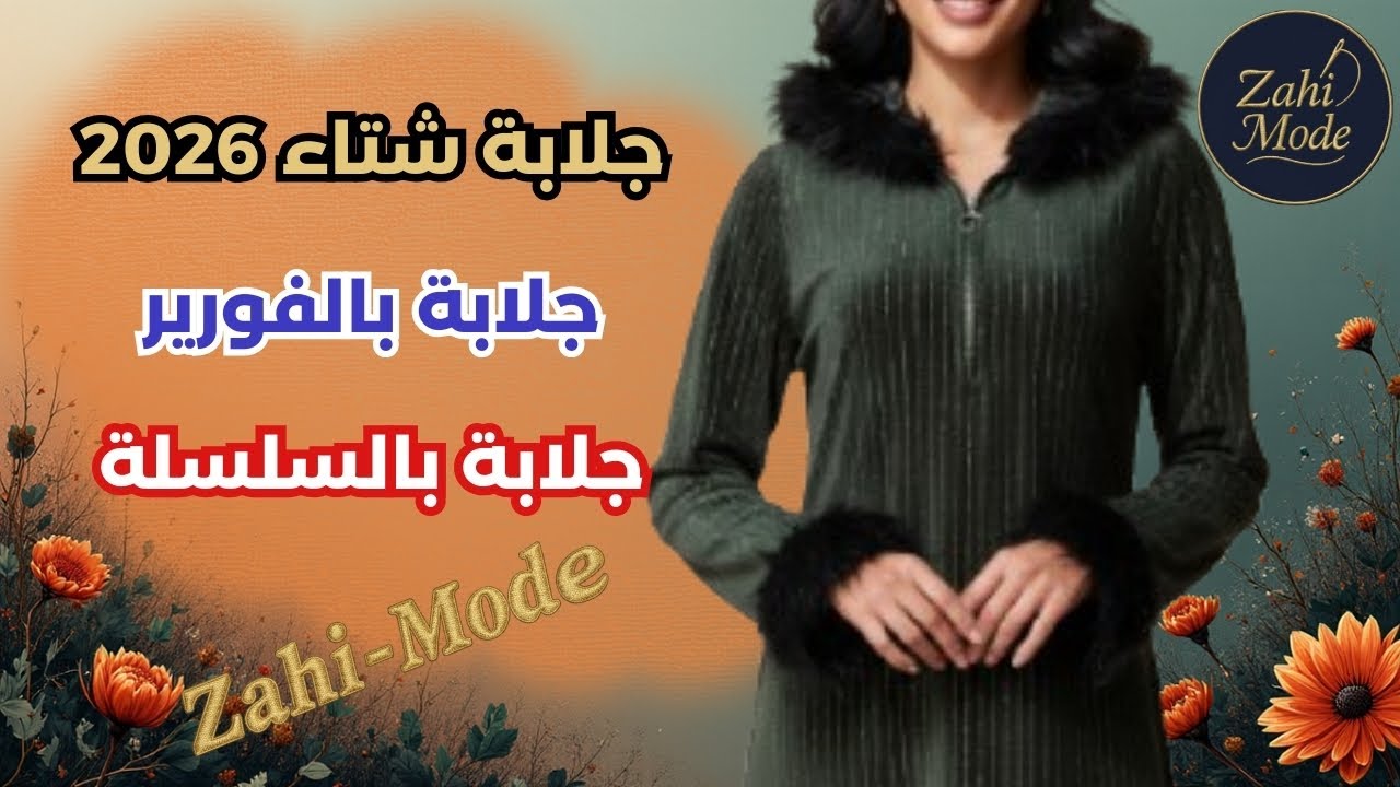 أروع موديلات جلابة شتاء 2026 بالسلسلة و الفورير تمتعي بالدفا و الأناقة مع زاهي مود Djellaba🔥 Hiver