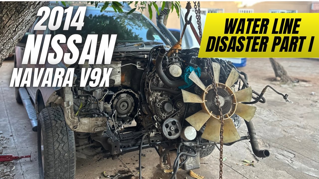 Navara V9X Engine Pulled! Hidden Water Line Disaster, Turbo Rebuild & Major Oil Leak Fix - Part I