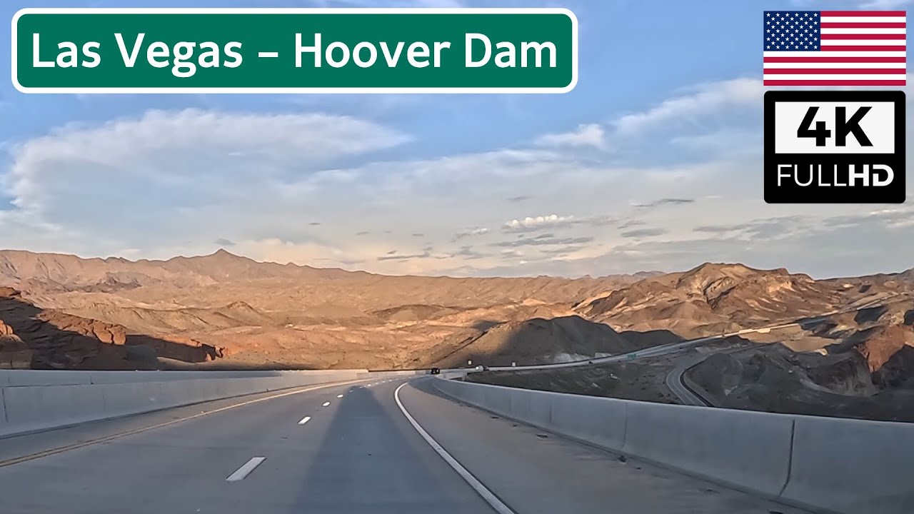 Nevada's Sunset: Las Vegas to Hoover Dam (I-11), USA | 4K ASMR Scenic Drive