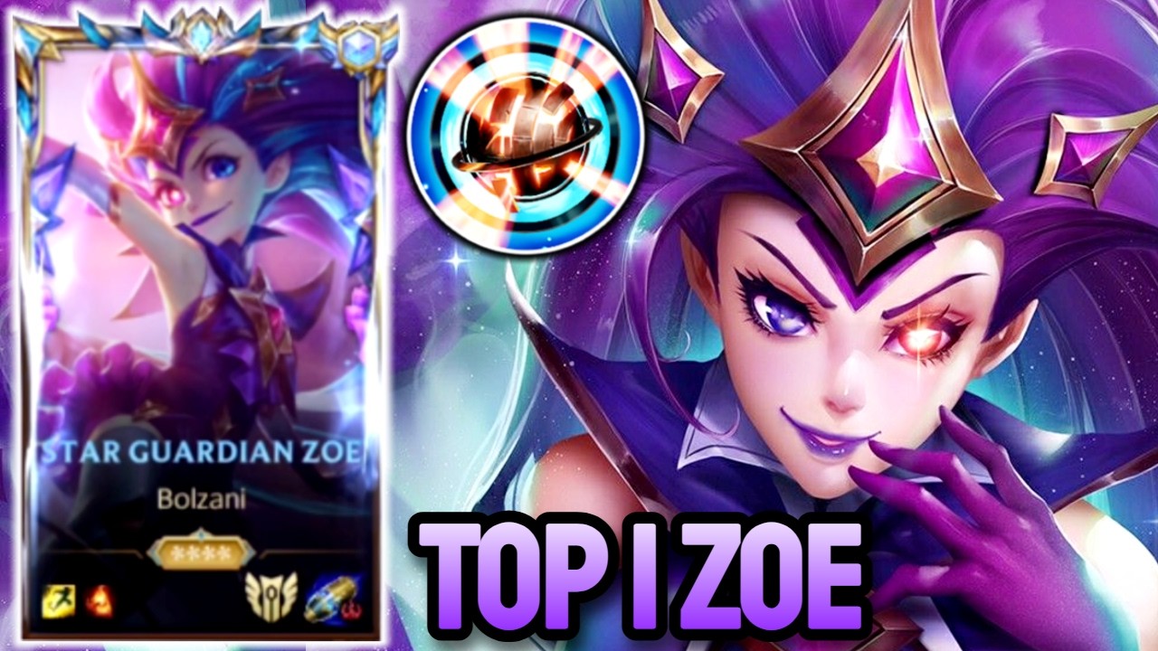 WILD RIFT ZOE - TOP 1 ZOE GAMEPLAY - CHALLENGER RANKED