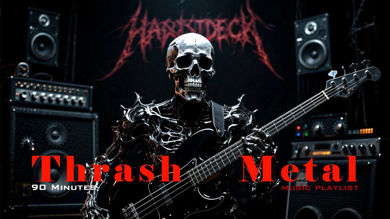 💀 Doomcrypt​​– 90min Thrash Metal ⚰ |  Brutal Riffs⚡Death  🎸 Nu-Metal INSTRUMENTAL MAYHEM 🔥