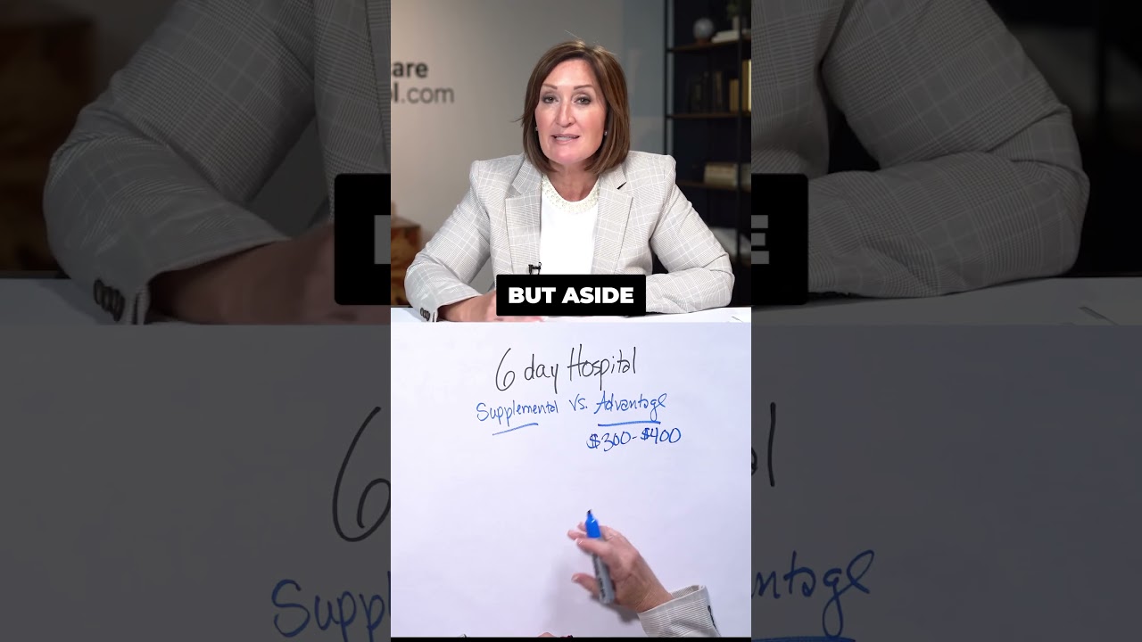 6 Day Hospital Stay: Advantage vs Supplemental #medicare #medigap #medicareadvantage