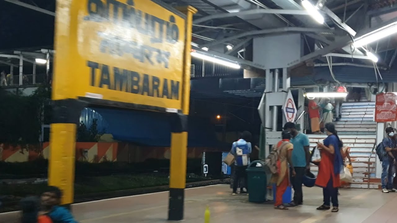 TBM, Tambaram railway station Tamil Nadu, Indian Railways Video in 4k ultra HD