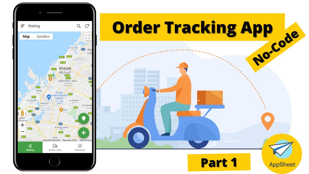 AppSheet | Order Delivery Tracking App | Part 1 | أسرع طريقة لبناء تطبيق موبايل بدون برمجة
