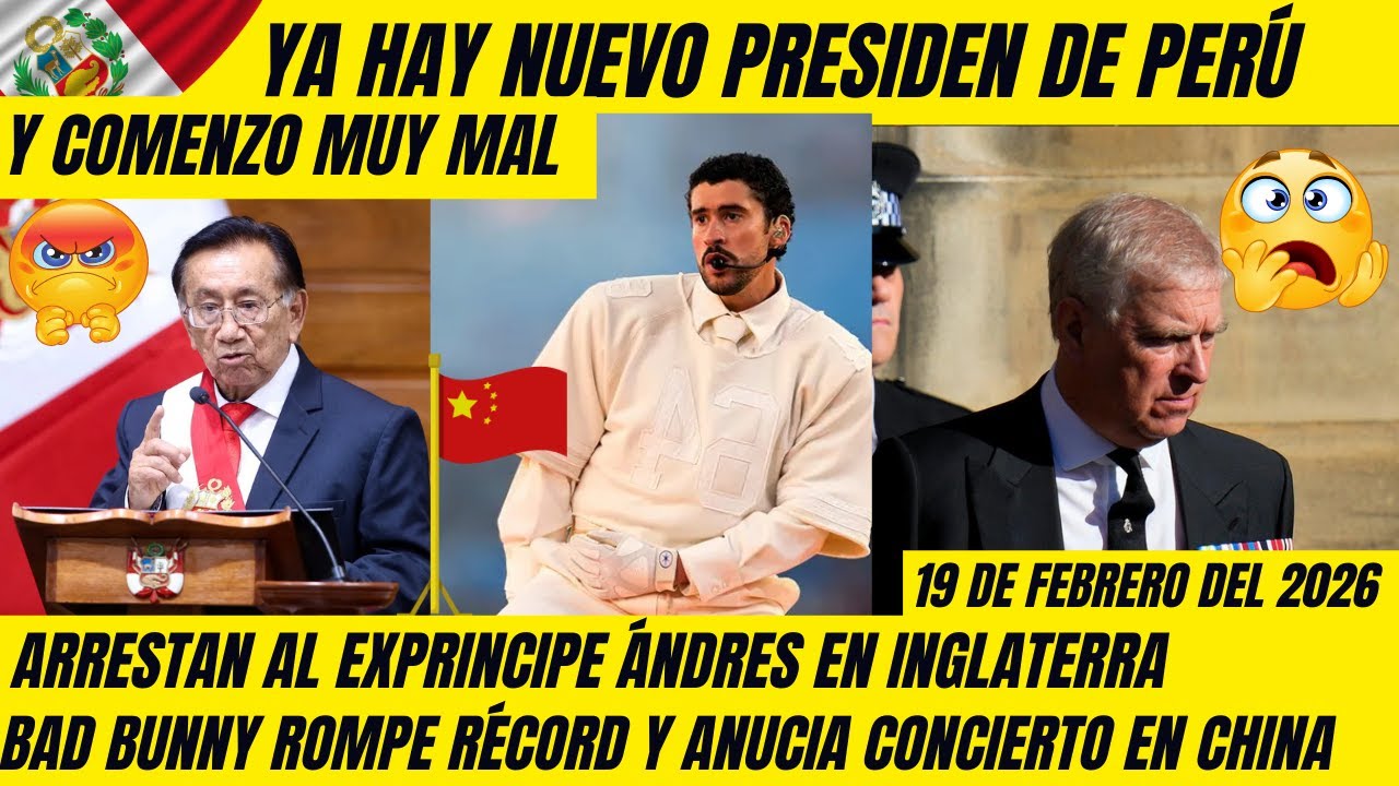 NOTICIAS RÁPIDAS DEL DÍA 19 DE FEBRERO DEL 2026